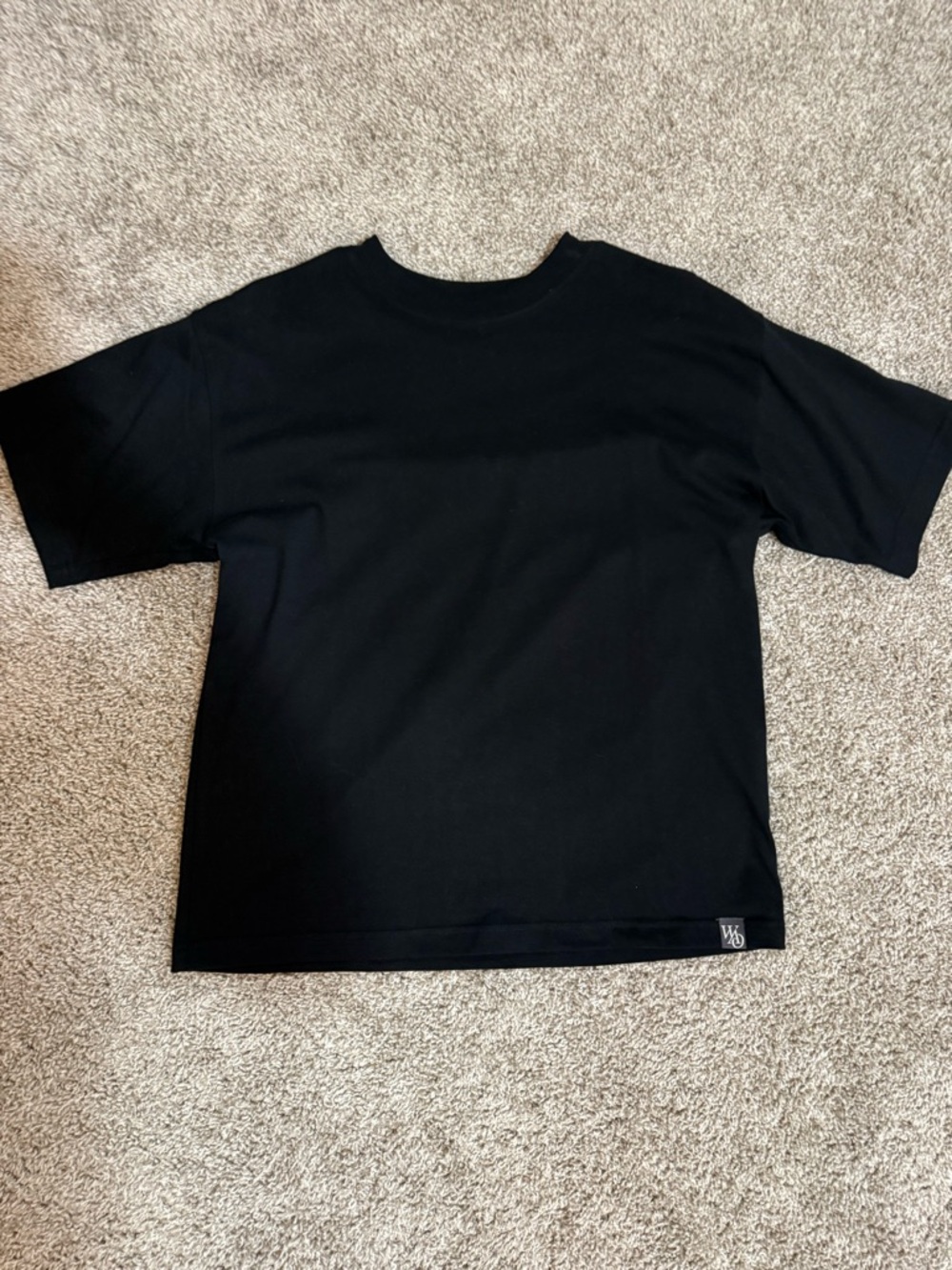 WAO Black Crewneck T-Shirt